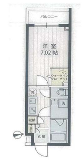 アプリーレ宮崎台2 211 間取り図