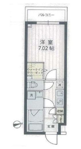 アプリーレ宮崎台2 306 間取り図