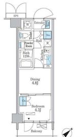 パークアクシス品川南大井パークフロント 533 間取り図
