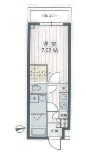 アプリーレ宮崎台2 308 間取り図