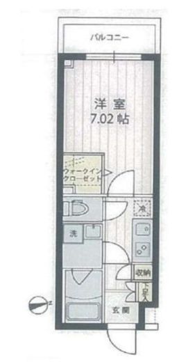 アプリーレ宮崎台2 406 間取り図