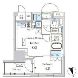 パークアクシス浦安 707 間取り図