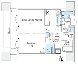 麻布台ヒルズレジデンスB 28階 間取り図