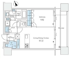 麻布台ヒルズレジデンスB 28階 間取り図