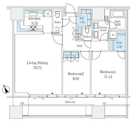 麻布台ヒルズレジデンスB 28階 間取り図