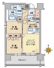 ベリスタ文京関口 5階 間取り図