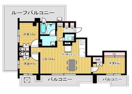 パークホームズ尾山台フィオリエ 5階 間取り図