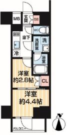 ARCOBALENO MINAMISENJU (アルコバレーノ南千住) 14階 間取り図