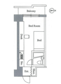 アレックス日乃本 608 間取り図