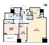 クラッシィタワー新宿御苑 25階 間取り図