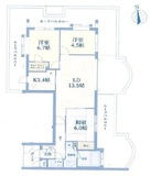 グランシャトレ目白台 6階 間取り図