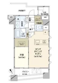 イニシア横浜桜木町 5階 間取り図
