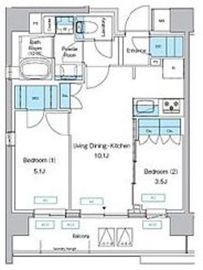 プレディアコート三軒茶屋 601 間取り図