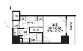 パークリュクス秋葉原monoイースト 7階 間取り図