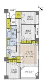 イニシア上池袋 1階 間取り図