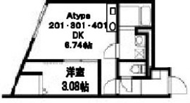 U Residence武蔵小山 401 間取り図