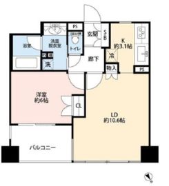 ファミールアクアージュ 11階 間取り図