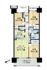 亀戸レジデンス 9階 間取り図