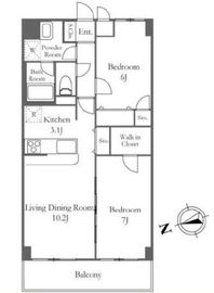 グランデュール石神井 6F1 間取り図
