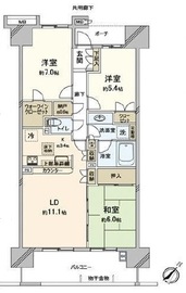 東京フロントコート 4階 間取り図