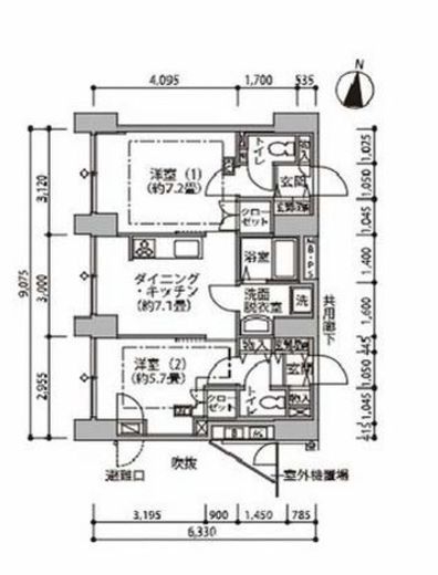 東雲キャナルコートCODAN 14-612 間取り図