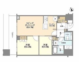 ブリリアタワーズ目黒 21階 間取り図