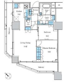 パークアクシス滝野川ラブリーズ 510 間取り図