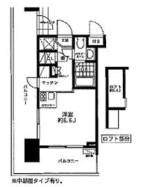 レジディア大森東 306 間取り図