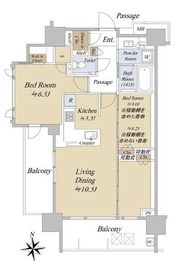 アクシルコート早稲田 12階 間取り図