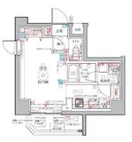 クレヴィスタ亀戸4 4階 間取り図