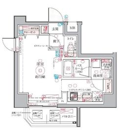 クレヴィスタ亀戸4 4階 間取り図