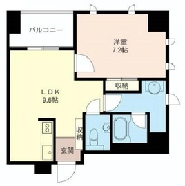 エスティメゾン五反田 1201 間取り図