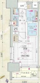 エステムプラザ品川大崎駅前レジデンシャル 12F1 間取り図