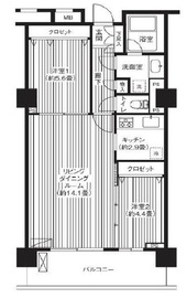 グランピラー高井戸 1002 間取り図
