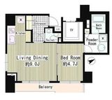 レガーロ新橋 501 間取り図