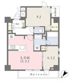 ザ・グランツ代々木参宮橋 4階 間取り図