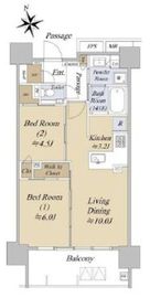 アクシルコート早稲田 5階 間取り図