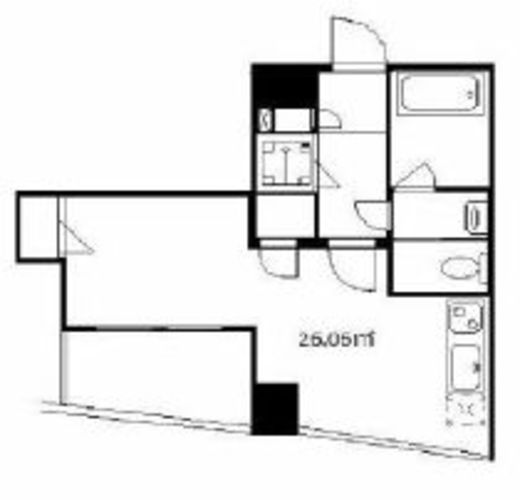 カメリア広尾 502 間取り図
