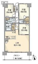 ブリリアシティ三鷹 8階 間取り図