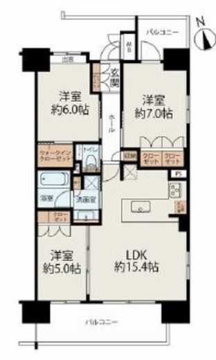 レーベンリヴァーレ浅草エヴァープライド 15階 間取り図