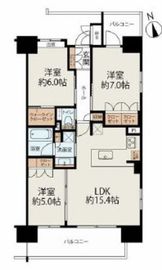 レーベンリヴァーレ浅草エヴァープライド 15階 間取り図