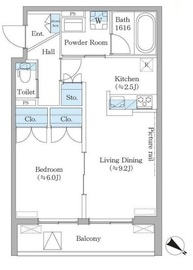 フィカーサ横浜 301 間取り図
