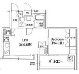 YOTSUYA RESIDENCE 907 間取り図