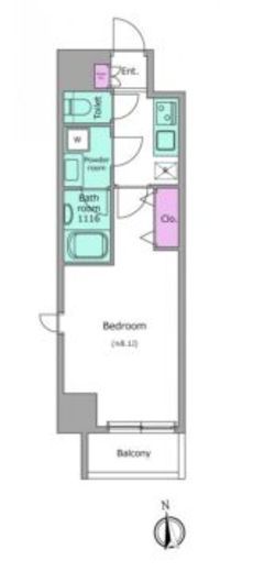 ドゥーエ蒲田南 706 間取り図