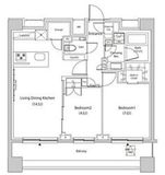 ザ・パークハビオ目黒プレイス 7階 間取り図