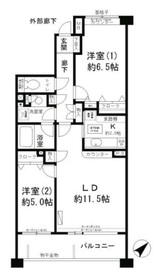 ミレニアムコート青葉台 203 間取り図