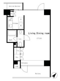 パークアクシス渋谷 602 間取り図
