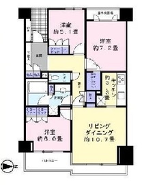 グランドメゾン白金三光坂 8階 間取り図