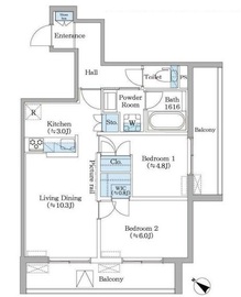 フィカーサ横浜 305 間取り図