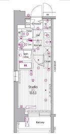グランド・ガーラ桜木町駅前 10階 間取り図